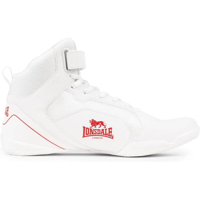 Боксерські боксерки Lonsdale Rufford біло-червоні (41 EU)