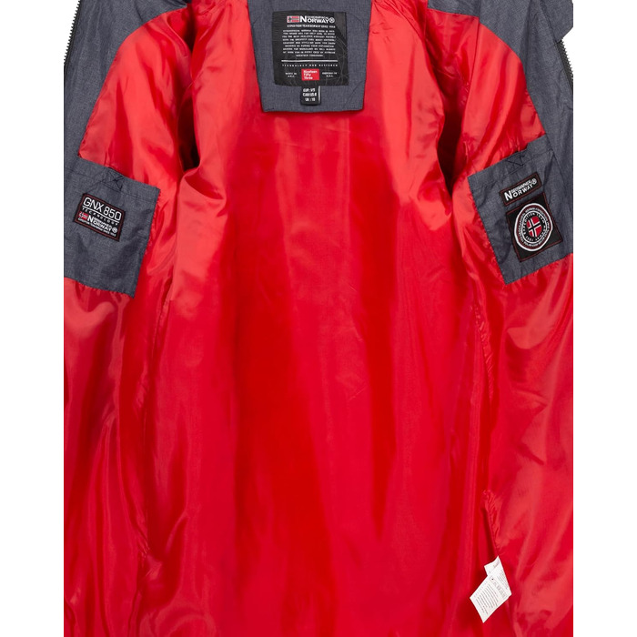 Жіноча зимова куртка-пальто Geographical Norway FVS Production H-H, довга стібенена парка, темно-синя, розмір 3XL