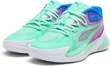 Кросівки для баскетболу Puma Dagger Unisex-Child, Зелений/Magenta, 6.5 (Big Kid)