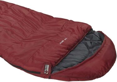 Спальний мішок High Peak Mumien TR 300 Allround для трекінгу, 4 сезони, легкий, -16°C, темно-червоний/сірий