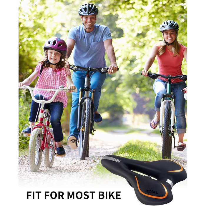 Велосипедне сідло MSDADA Gel MTB: комфортне, ергономічне, водонепроникне для MTB, BMX, шосе, міських велосипедів та спінбіків (чоловіче/жіноче)