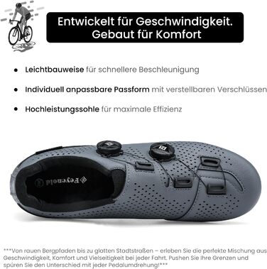 Велосипедні черевики для чоловіків та жінок, сумісні з SPD-SL педалями, встановлення SPD/Look KEO, розмір 38 EU, сірі