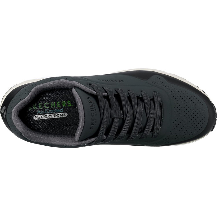 Чоловічі кросівки Skechers UNO Timeline - сірий/чорний, 45 EU, Durabuck