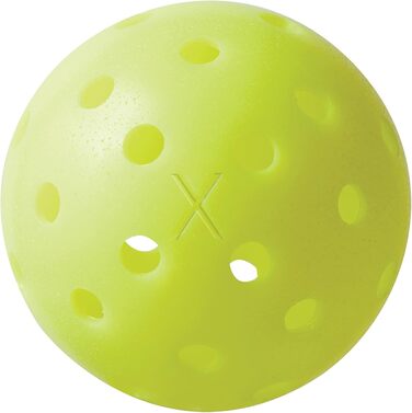 Піклбол м’ячі Franklin Sports X-40 для вулиці, жовті, 12 шт, сертифіковані USAPA, офіційні для US Open