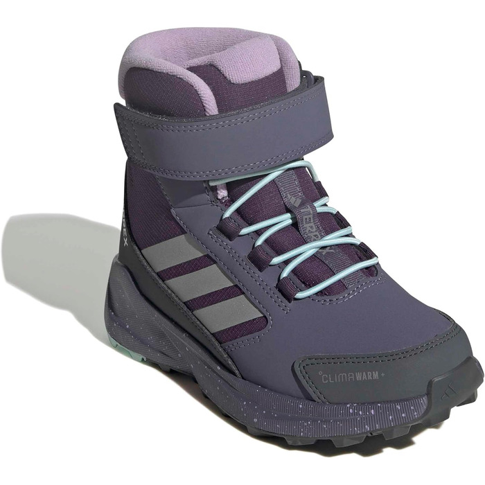 Дитячі трекінгові черевики Adidas Terrex Trailmaker 2 Climawarm+ для дітей, 33 EU, Aurora Plum/Matte Silver/Semi Flash Aqua