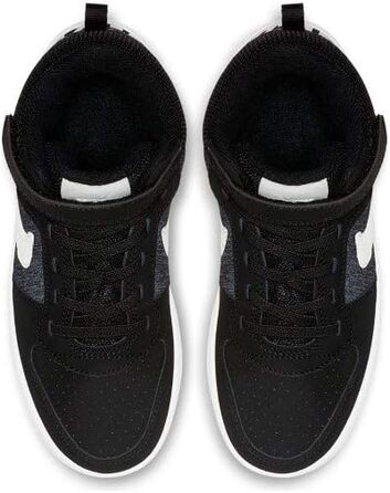 Дитячі кросівки Nike Court Borough Mid SE PSV, 28.5 EU, чорний/платина/сірий/білий