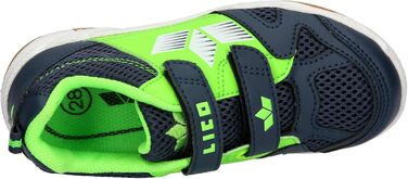 Дитячі спортивні зала-тенісні кросівки Lico для залу, 36 EU, Marine Lemon