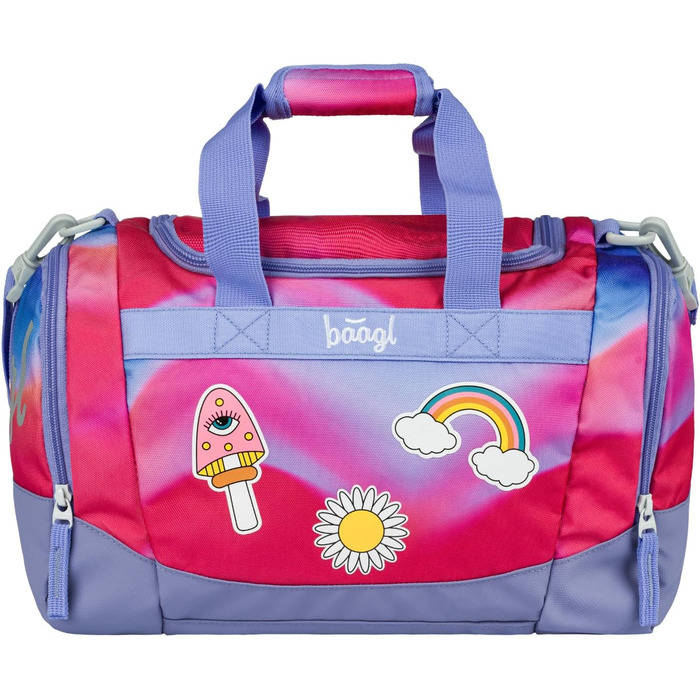 Спортивна сумка для хлопчиків Baagl, дитяча дорожня сумка, пляжна сумка. Компактна та міцна для спорту, школи та подорожей (з м'ячем для футболу)