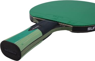 Sunflex Color COMP G50 – професійна ракетка для настільного тенісу, анатомічна ручка, ITTF сертифікований зелений наклад, для змагань та клубів