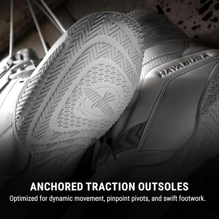 Боксерські черевики Hayabusa Strike Boxschuhe для жінок та чоловіків (38.5 EU, білий, Opulenter Garten)