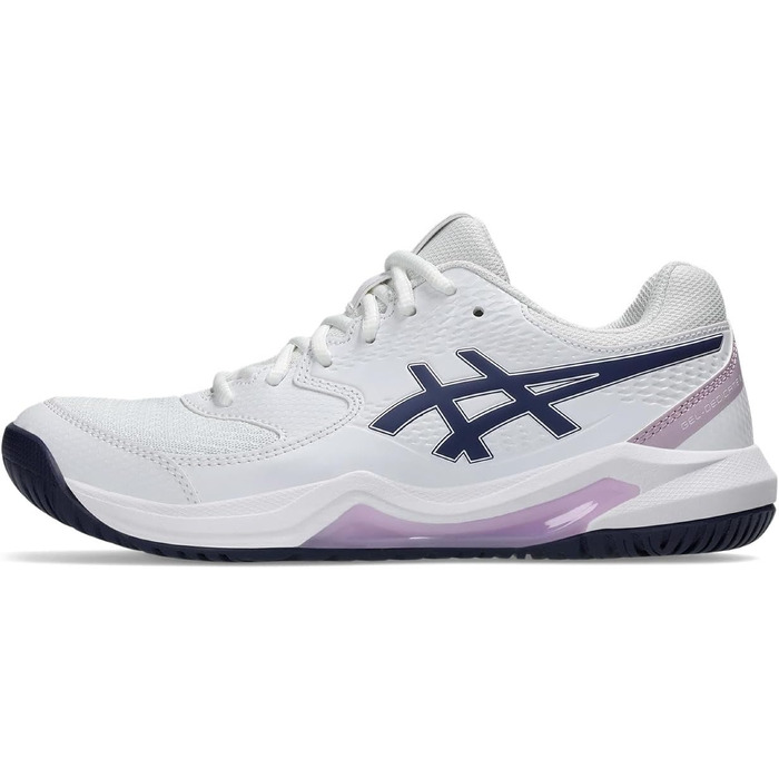 Жіночі тенісні кросівки ASICS Dedicate 8 Біло-срібні (41.5 EU)