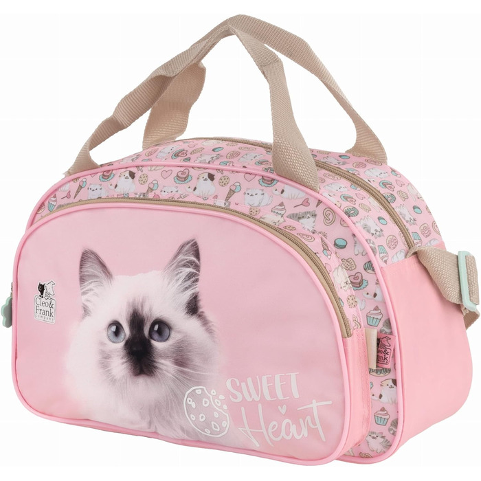 Дитяча спортивна сумка, дорожня сумка для собак, цуценят, хлопчиків та дівчаток, блакитна, 35 x 21 x 15 см, 10 літрів