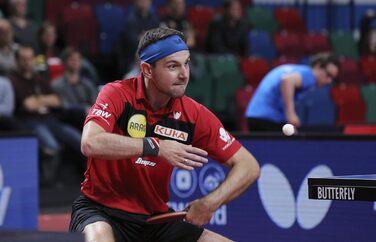 Настільна ракетка Butterfly Timo Boll Black, професійна, ITTF, анатомічна ручка, накладка Wakaba
