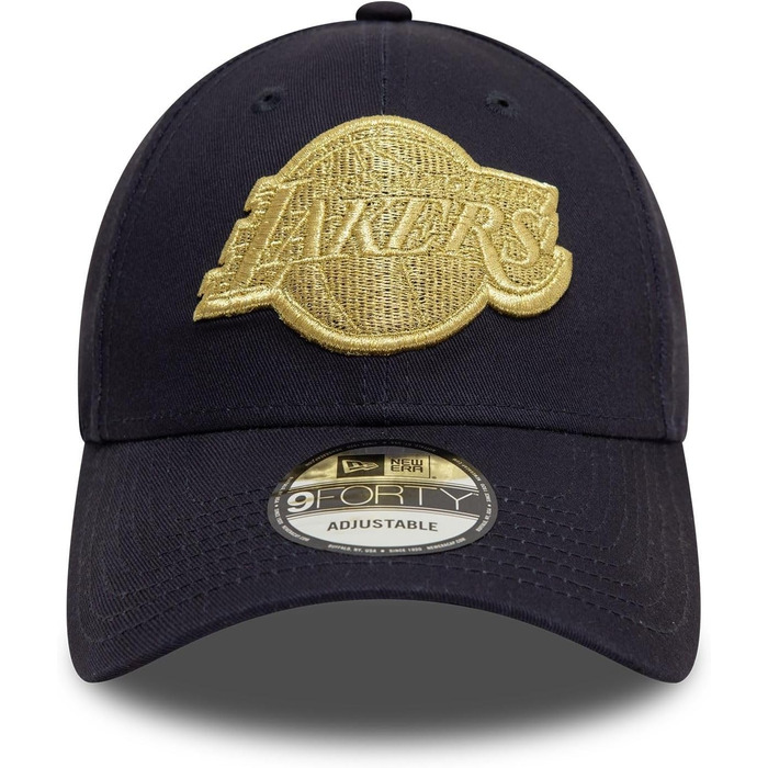 Кепка New Era NBA 9Forty Los Angeles Lakers, регульована, кепка з вигнутим козирком, офіційний логотип команди, універсальний розмір