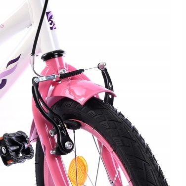 Дитячий велосипед Midex, 16 дюймів, білий, з додатковими коліщатками