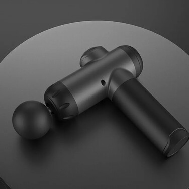 Перкусійний масажер для спини, стоп та всього тіла, Massage Gun + набір з 8 насадок
