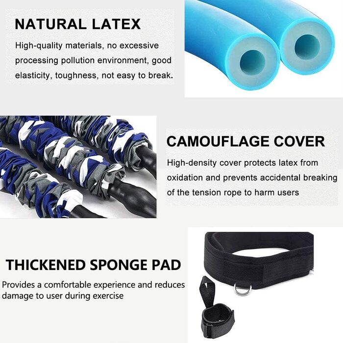 Стрічки опору для боксу Sfeexun: набір еспандерів для фітнесу та боксу, 3 рівні опору (300/200/150 lbs)