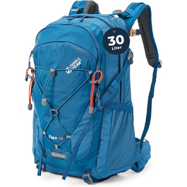 Туристичний рюкзак Terra Peak Flex 30L з вентиляцією спини, дощовиком і тримачем для питної системи – середній преміум-рюкзак для походів, 3D Air Mesh, поясний ремінь