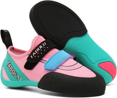 Дитячі скелелазні туфлі для початківців, Indoor, Bouldering, легкі, рожеві, 34 EU