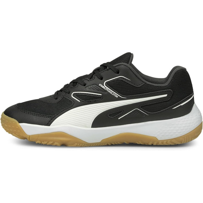 Дитячі кросівки PUMA Solarflash Jr для легкої атлетики, 32 EU, чорний/білий/червоний, Gum