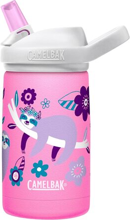 Дитяча вакуумна пляшка CAMELBAK Eddy+ 350 мл з нержавіючої сталі, дизайн Квіти та Лінивець