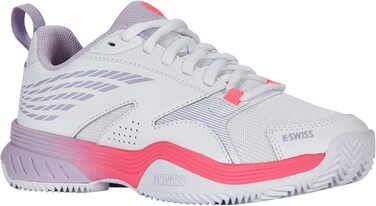 Жіноче тенісне взуття K-Swiss Speedex, 39.5 EU, білий, Orchid Petal, Neon Blaze