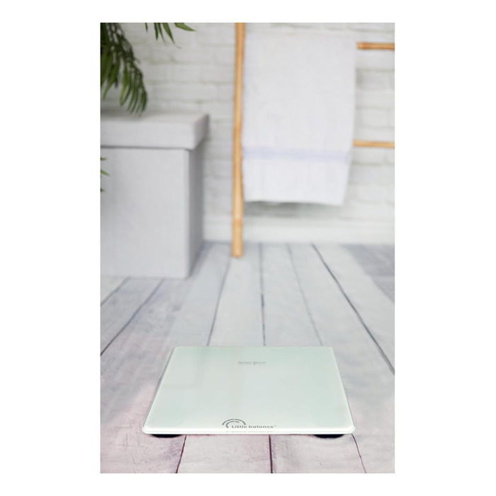 Ваги для людей LITTLE BALANCE 8656 Blue Tech USB-R, без батарей, перезаряджувані, USB, ремонтопридатні, до 200 кг, білі