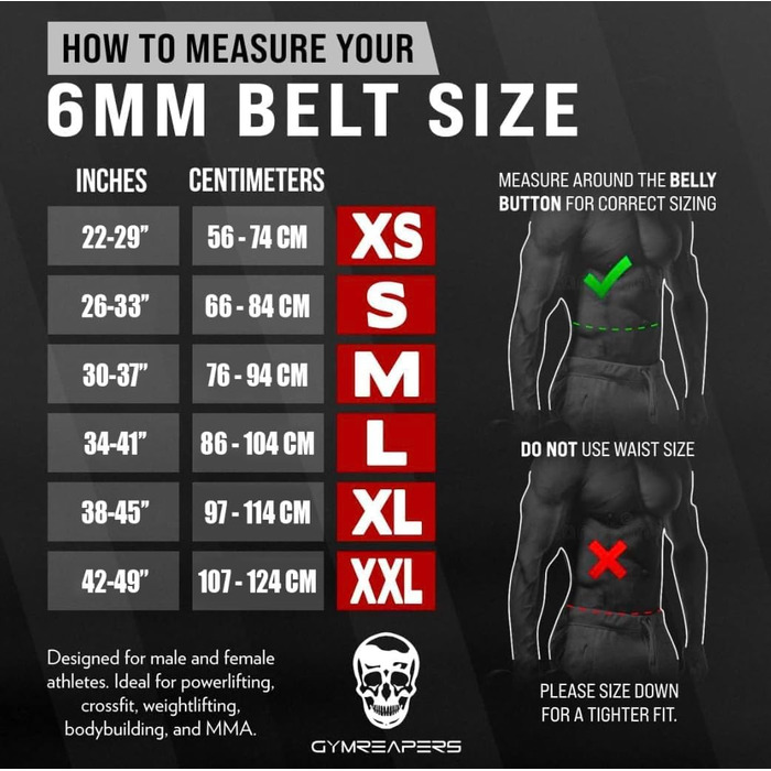 Пояс для важкої атлетики, 6 мм, натуральна шкіра, подвійні зубці, міцний, 10,2 см, сильна підтримка спини для важкої атлетики, присідання, пауерліфтинг, чорний, XL