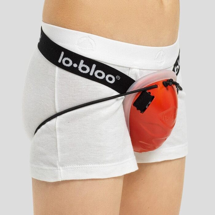 lobloo AEROFIT Дитячий захисний суспензор для паху, для кікбоксингу, карате, хокею, бейсболу, 7-12 років, червоний, запатентований