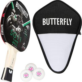Набір для настільного тенісу Butterfly Timo Boll SG11: ракетка, чохол, 3 м'ячі 3*** ITTF R40+ | Аматорський комплект для настільного тенісу