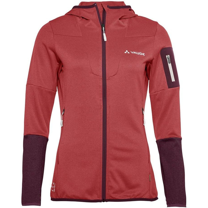 Жіноча флісова куртка VAUDE Monviso Fleece Jacket II, колір brick (цегляний), розмір 36