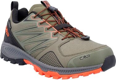Чоловічі трекінгові кросівки CMP Atik WP для трейлраннінгу (44 EU, Оливково-помаранчевий)