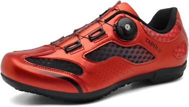 Чоловічі велотуфлі для MTB та шосейної їзди, без фіксатора, червоні (47 EU)