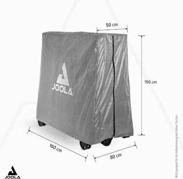 Стіл для настільного тенісу JOOLA Pro Outdoor - професійний, вологостійкий, з алюмінієво-пластиковою поверхнею 6 мм та складним підсвільником, сітка ALU PRO Single в комплекті