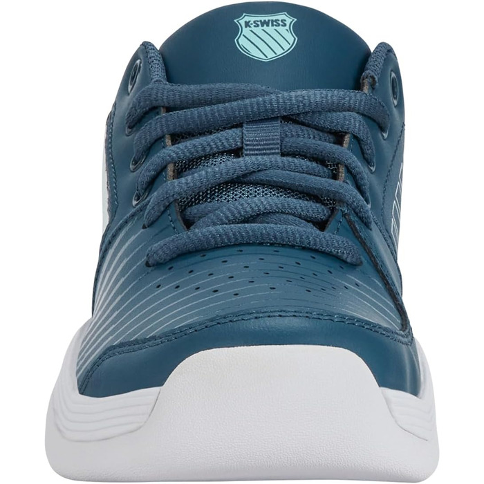 Кросівки для тенісу K-Swiss Kinder Court Express Carpet – унісекс, 38 EU, кольори: Indian Teal, White, Aqua Splash