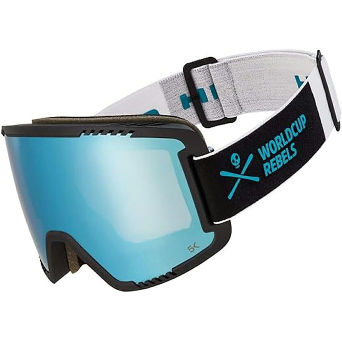 Гірськолижна маска HEAD Contex Pro 5K для лиж та сноуборду, унісекс, UV400, антифог, синя, розмір L