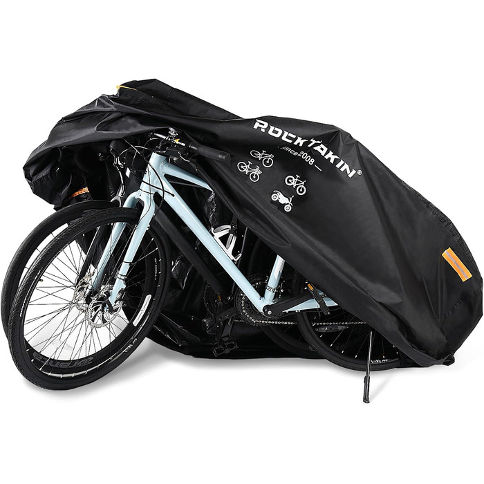 Водонепроникний чохол для велосипеда на 1 велосипед, 300D Oxford, захист від дощу, пилу, UV та вітру, з світловідбиваючими смугами, сумка для зберігання (M-2 або 3 велосипеда)
