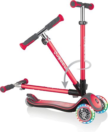 Дитячий самокат Globber Elite Roller, 3 колеса, LED, регульована висота, ABEC 5, для дітей від 3 років