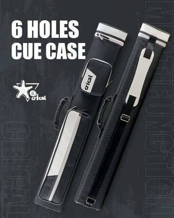 Кейс для більярдних київ CRICAL 2x4: для 2 київ-баттів та 4 київ-шафтів, з жорстким корпусом, аксесуари для більярду