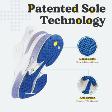 Тенісні кросівки FitVille для чоловіків (X-широкі), білі. Зал, тренування, бадмінтон, фітнес, ходьба. 45 EU