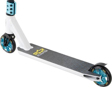 Трюковий самокат STAR SCOOTER Pro Sport 110мм для дітей від 7 років та дорослих, алюмінієвий, HIC, біло-синій
