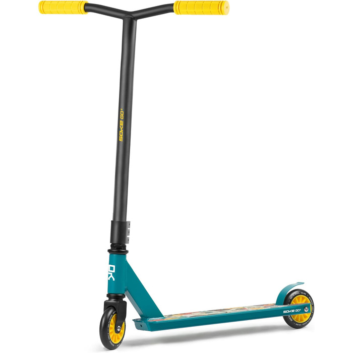 Трюковий самокат SOKE GO! для дорослих і дітей, 2 колеса, ABEC 9, до 100 кг, синій/рожевий, міський фристайл самокат