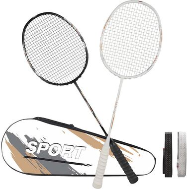 Набір для бадмінтону 4U з двома ракетками 80г, включає сумку, для тренувань та розваг