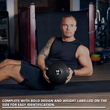 М'яч для кидання Maxstrength Slam Ball (медичний м'яч) для CrossFit, MMA, фітнесу, важкої атлетики, без пір, 8 кг, 10 кг, 12 кг