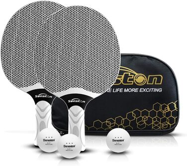 Набір тенісних столів Senston для 2-4 гравців, професійний комплект, гума Verbund, для гри в приміщенні та на вулиці, сірий