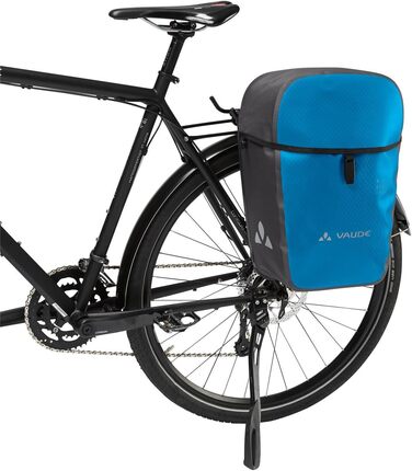 Велосумка VAUDE Aqua Commute Single 26 л, водонепроникна, на задній багажник, вироблено в Німеччині, колір Icicle