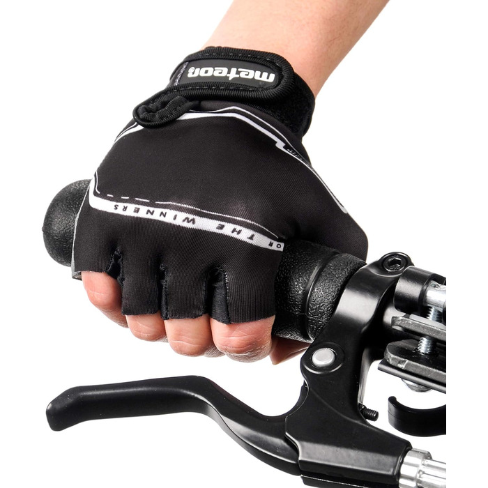 Велосипедні рукавички Meteor для дітей унісекс - Gel BMX рукавички Jr, розмір S, ширина долоні 6.5-7см, RACING