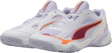 Кросівки PUMA Solarstrike W+ 4Hallenturnschuh, 42.5 EU, Puma White, Heat Fire, Lilac Crush Berry