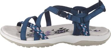 Сандли Skechers Reggae Slim-Vacay для жінок (42 EU, темно-синій ремішок Duraleather)