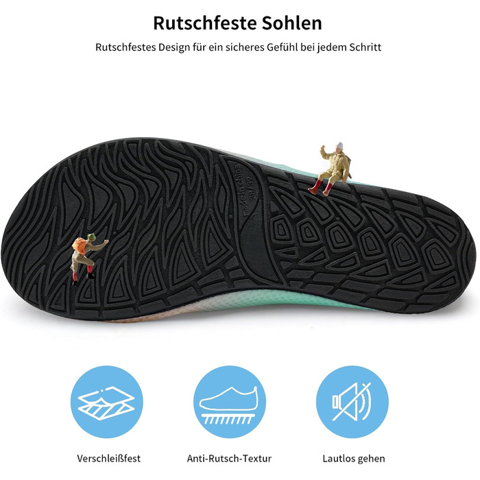 Водні черевики WateLves для жінок, чоловіків та дітей. Швидка сушка, аквашузи, пляжні черевики (рожевий, зелений, 36/37 EU)